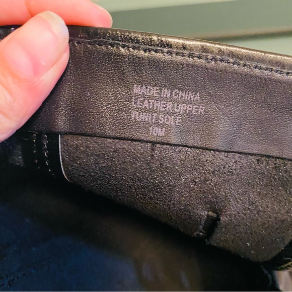 MICHAEL KORS Black Leather Knee High Boots Silver Buckle - Picture 7 of 7